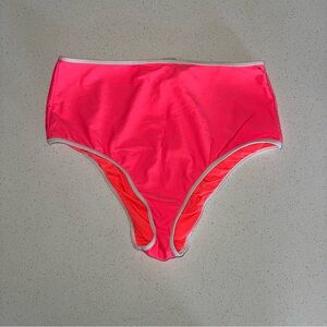 Aerie Women's hot Pink high waisted Swim Bottom